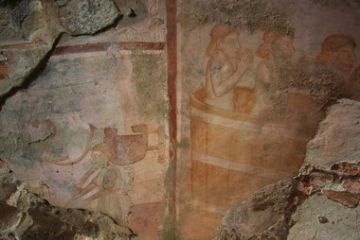 Parrocchiale di Santa Maria Assunta - Affresco interno al campanile (Ft. Alessandro Vecchi)