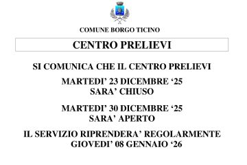 Centro Prelievi-Avviso